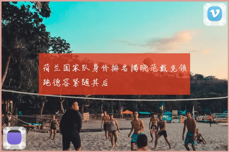 荷兰国家队身价排名揭晓范戴克领跑德容紧随其后